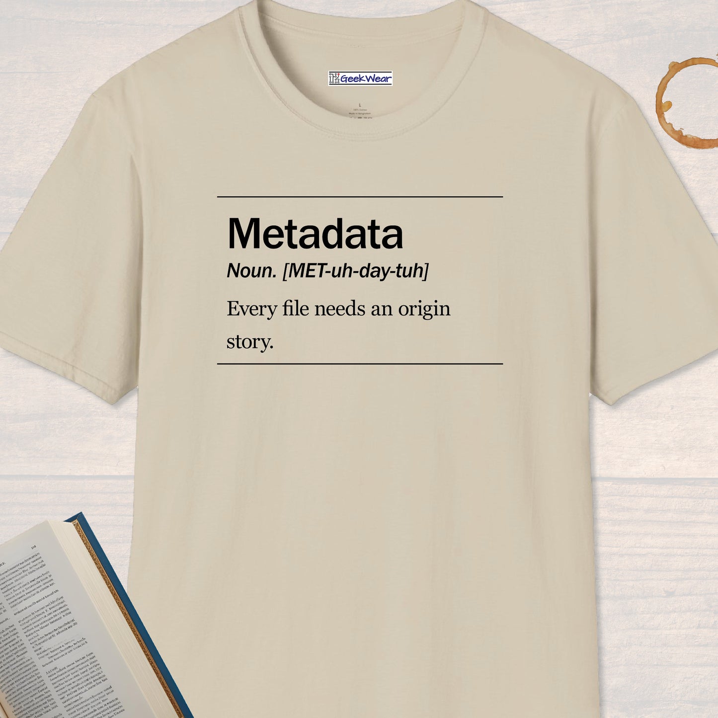 GeekWear Science Definitions Metadata T-Shirt
