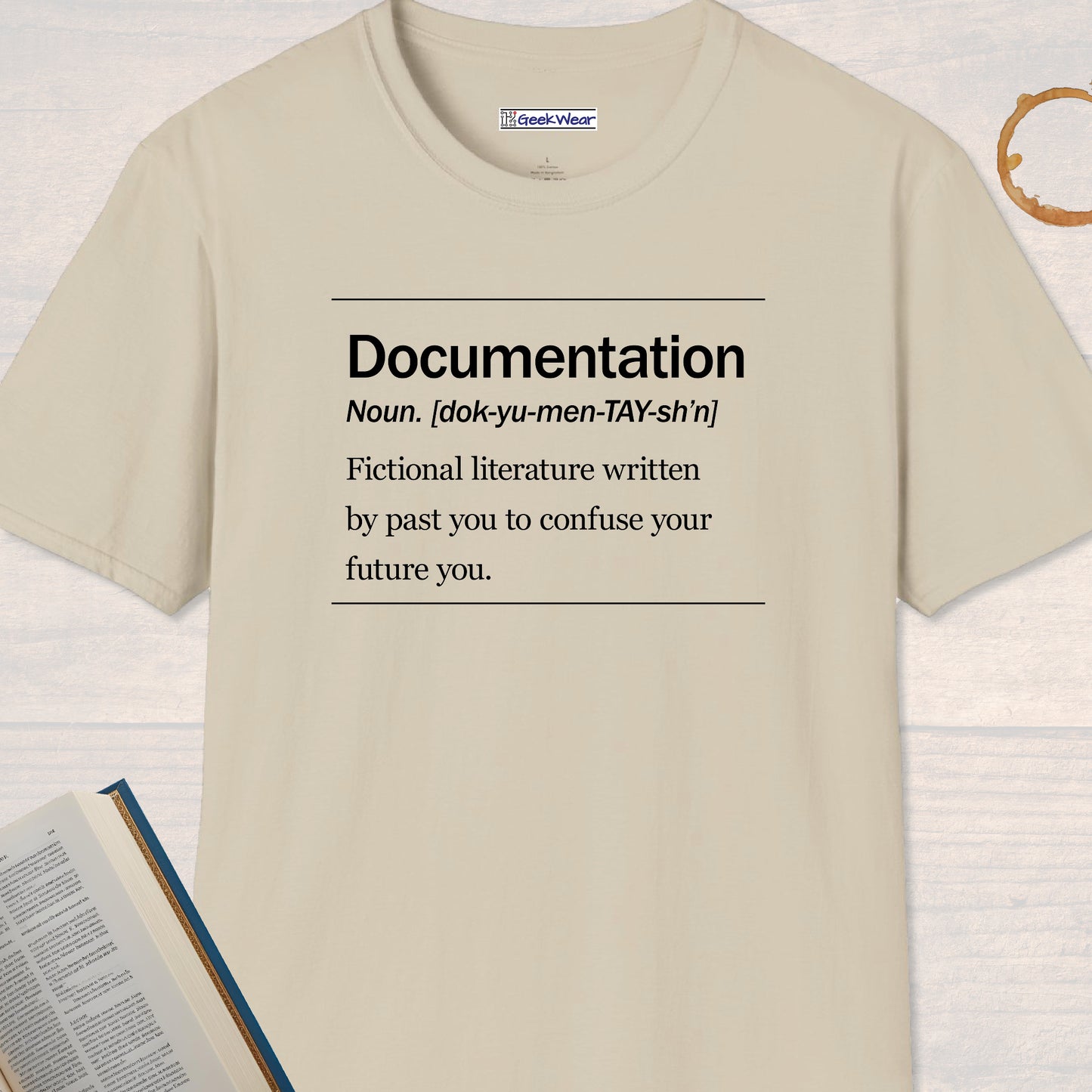 GeekWear Science Definitions Documentation T-Shirt