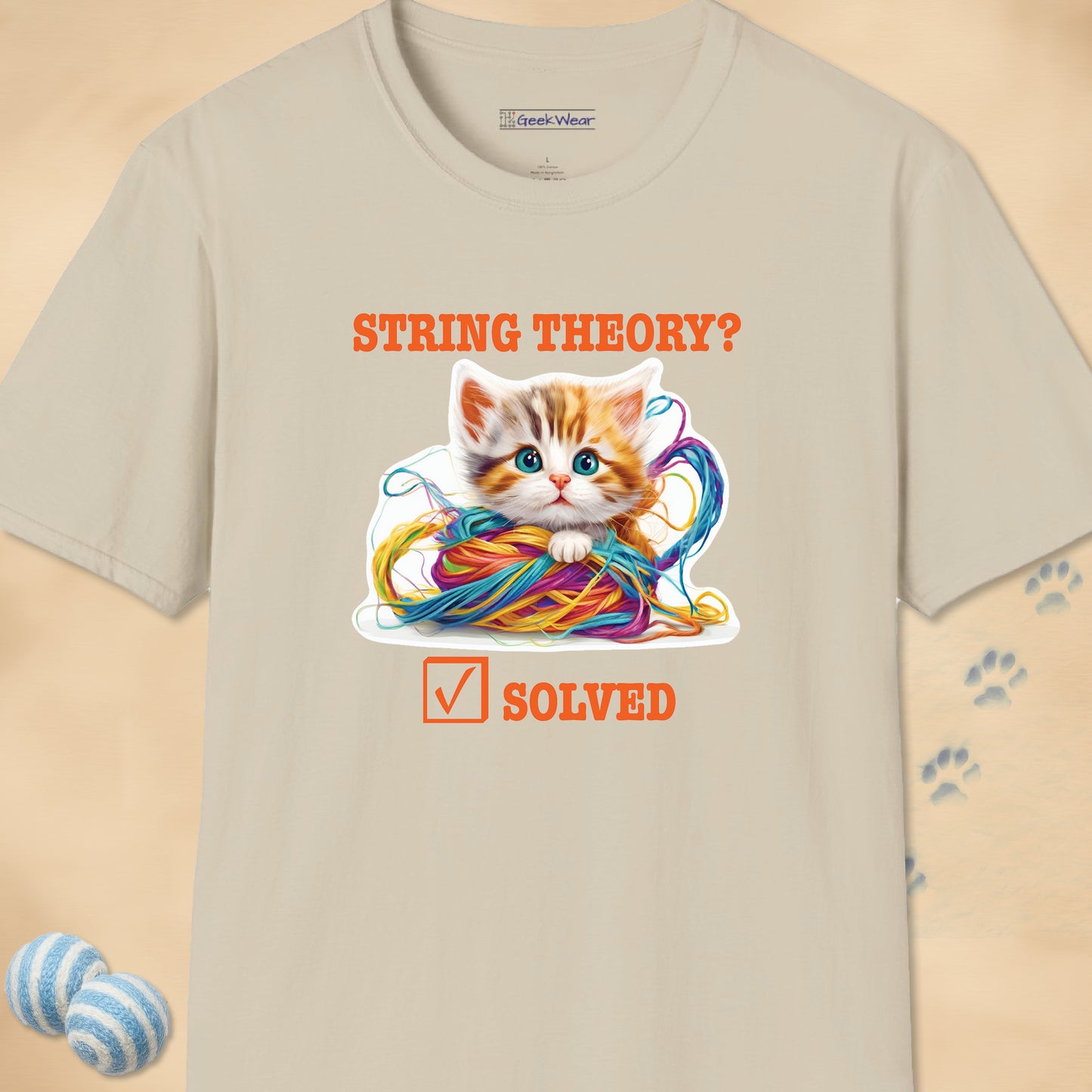GeekWear Cat String Theory T-Shirt