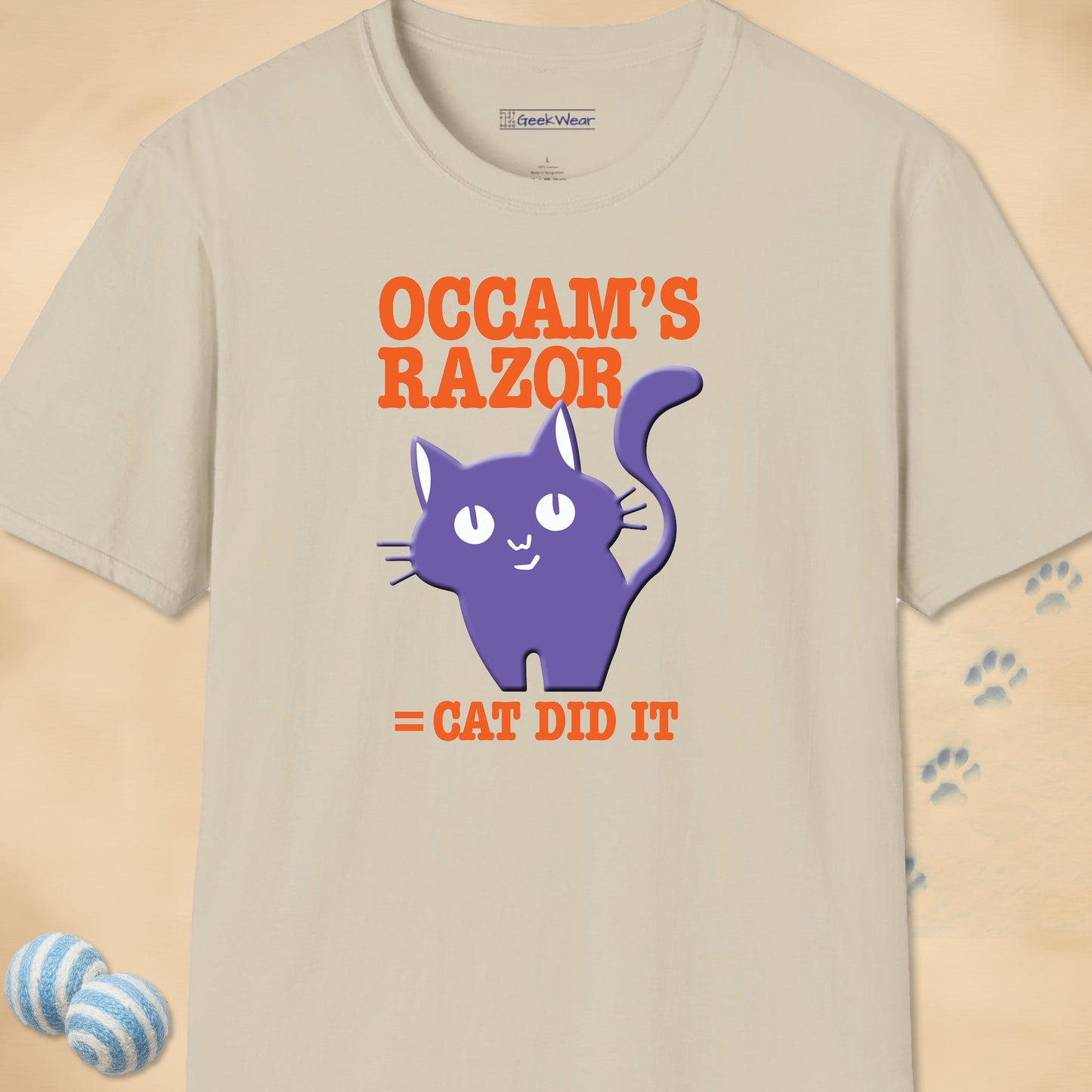 GeekWear Cat Occam's Razor T-Shirt