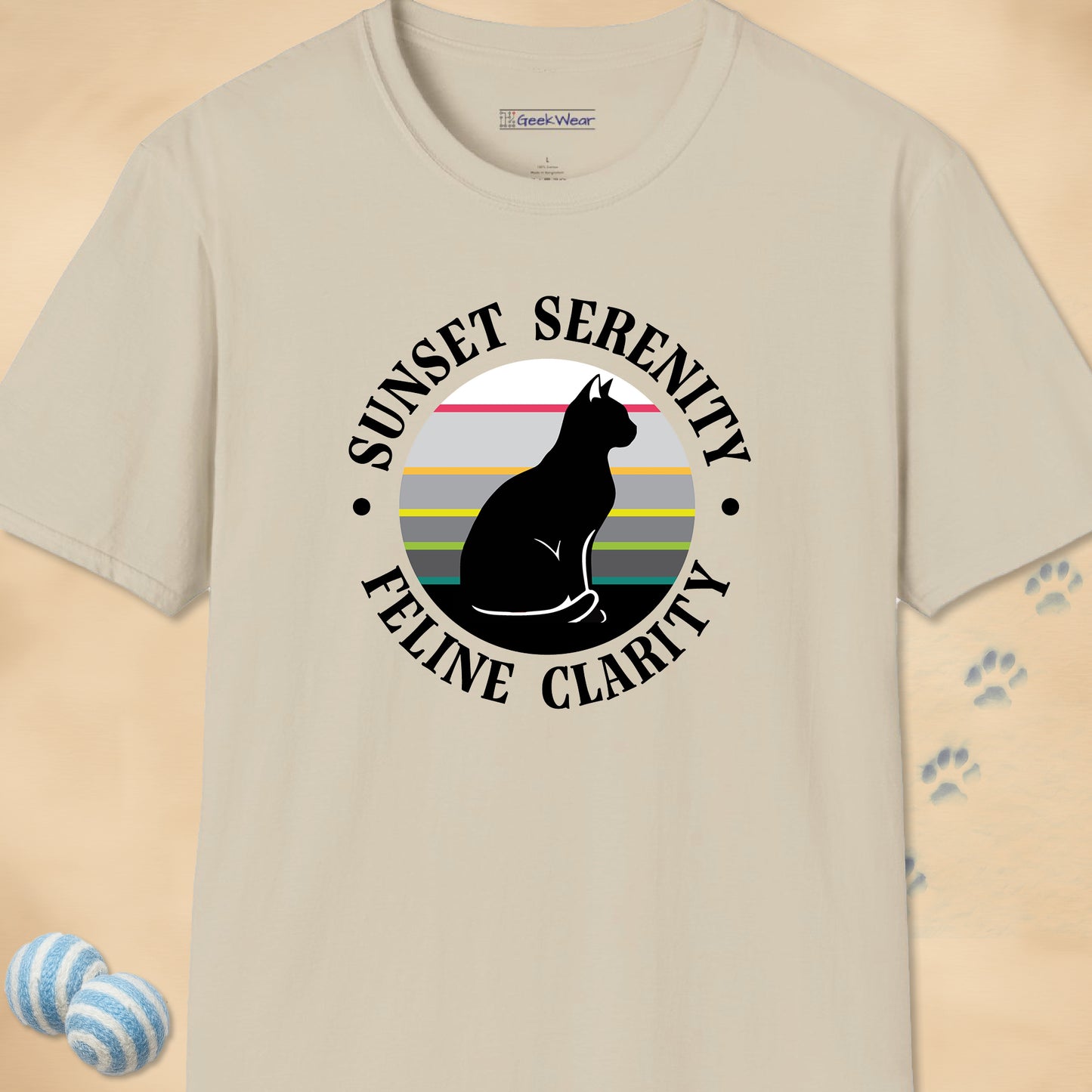 GeekWear Cat Feline Clarity T-Shirt
