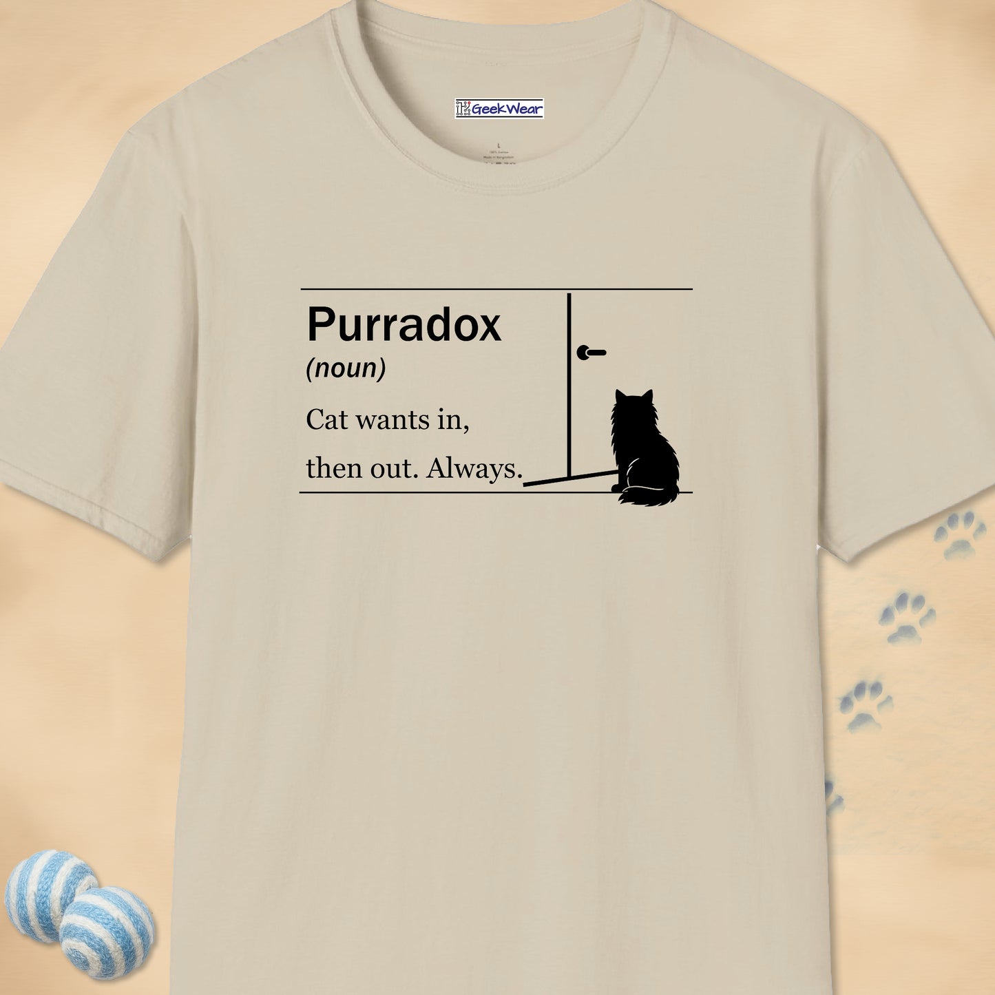 GeekWear Cat Definitions Purradox T-Shirt