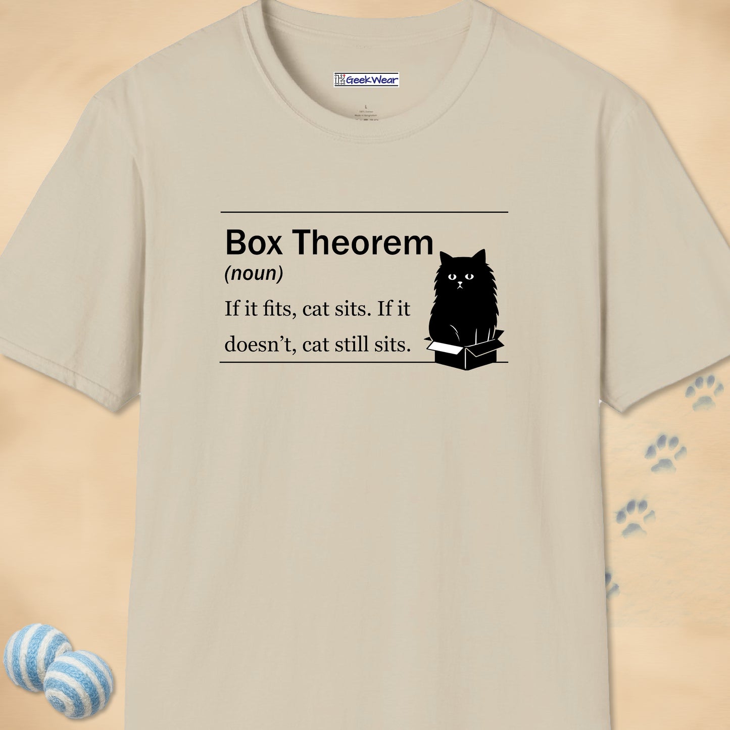 GeekWear Cat Definitions Box Theorem T-Shirt