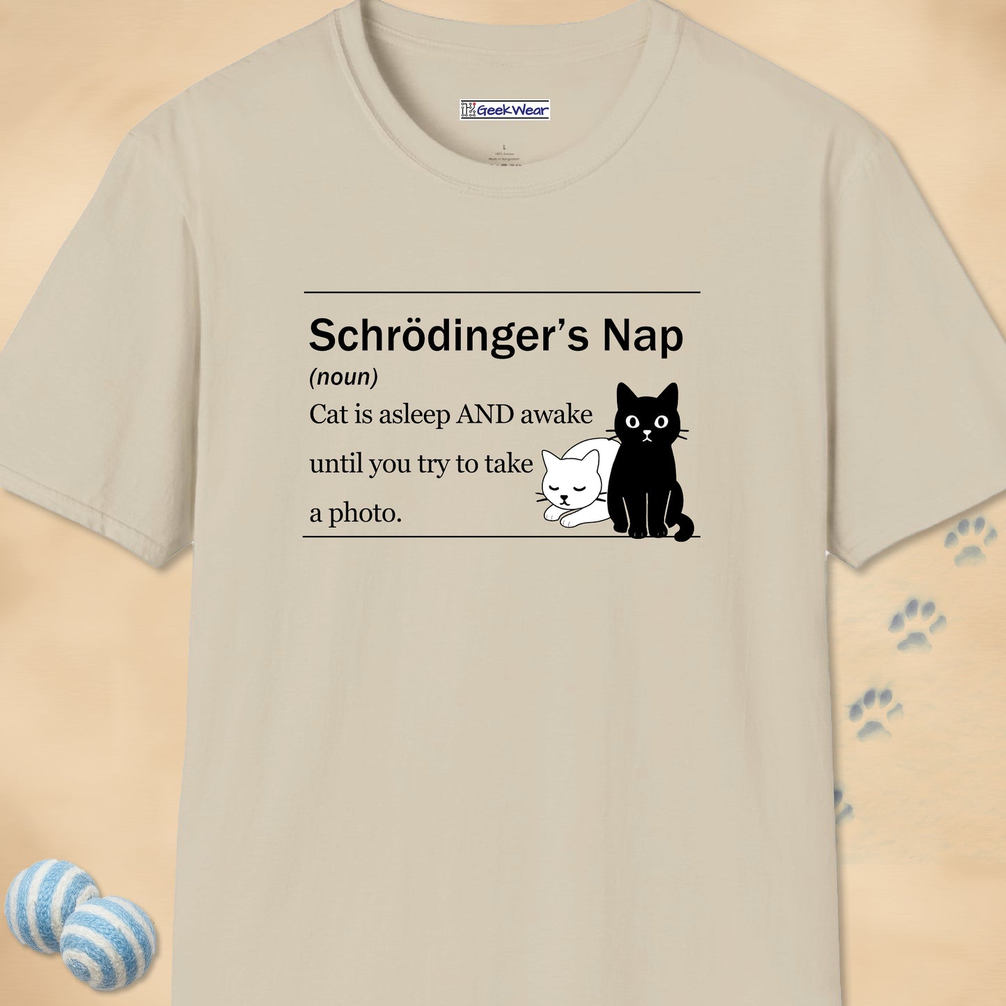 GeekWear Cat Definitions Schrodinger's Cat T-Shirt
