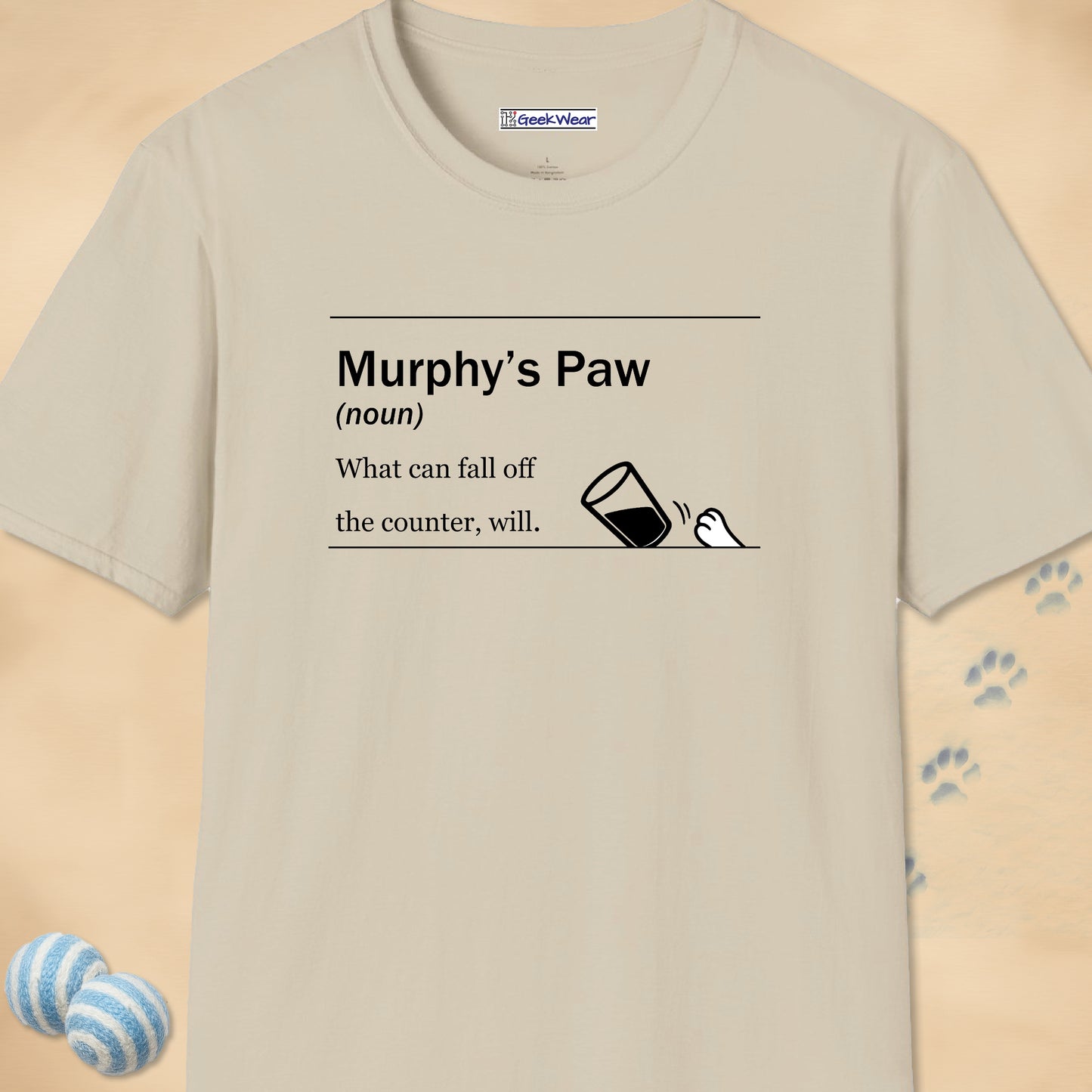GeekWear Cat Definitions Murphy's Paw T-Shirt