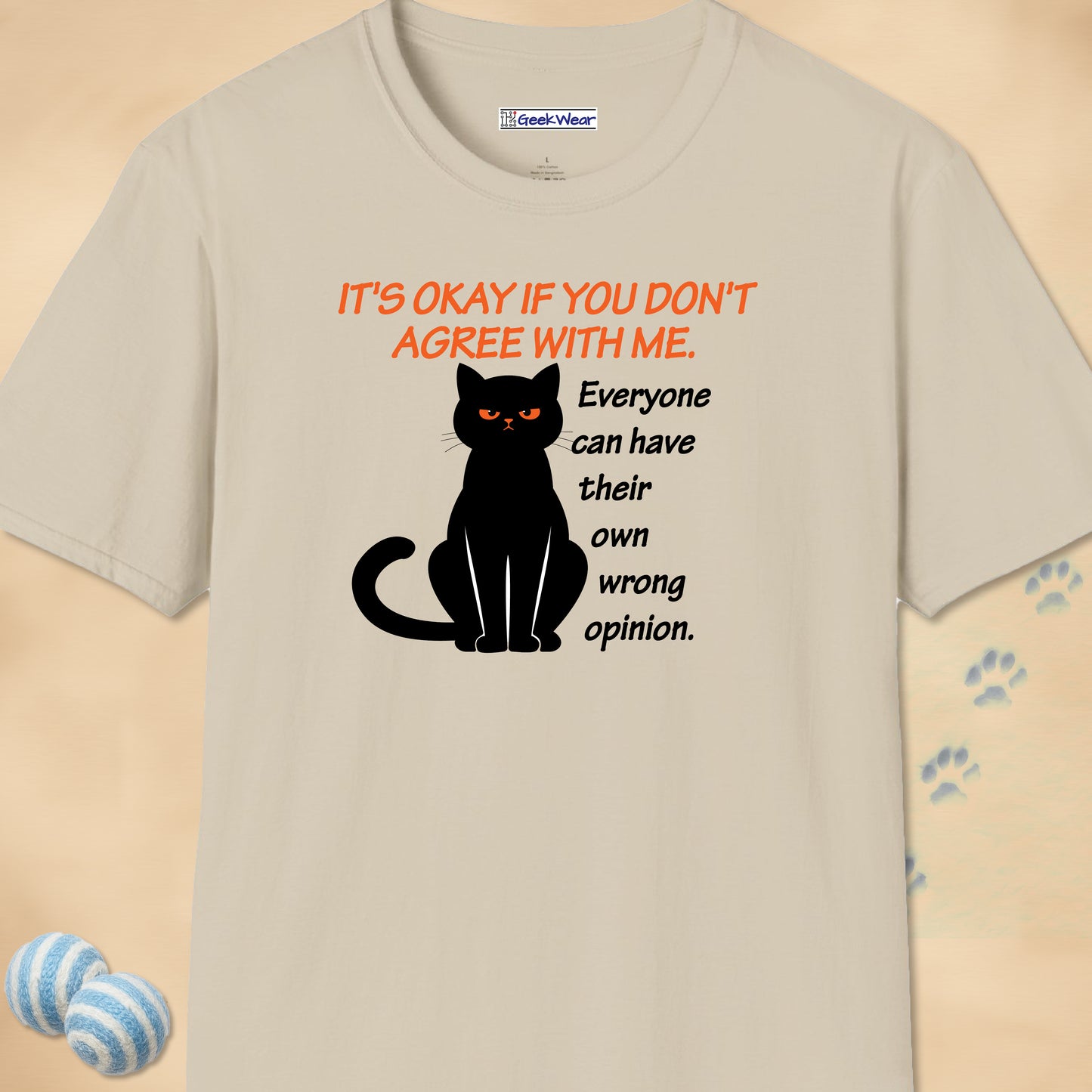 GeekWear Cats It's Okay T-Shirt