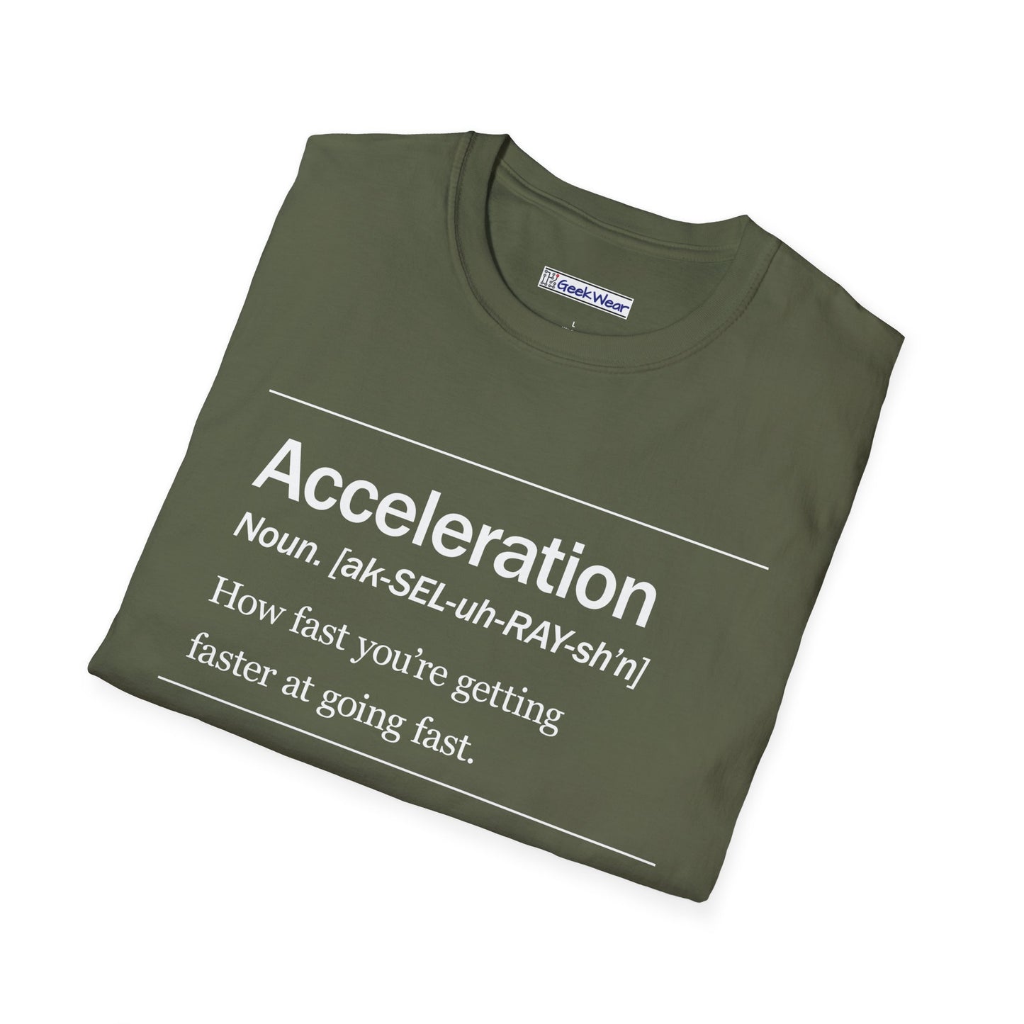 GeekWear Science Definitions Acceleration T-Shirt