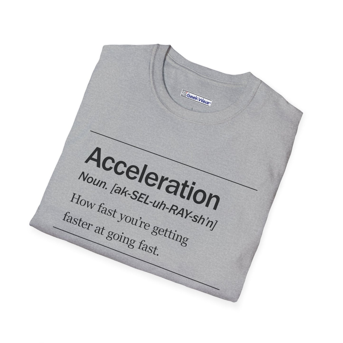 GeekWear Science Definitions Acceleration T-Shirt