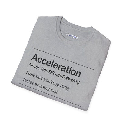 GeekWear Science Definitions Acceleration T-Shirt