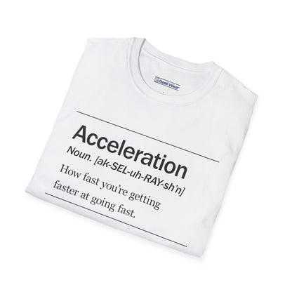 GeekWear Science Definitions Acceleration T-Shirt