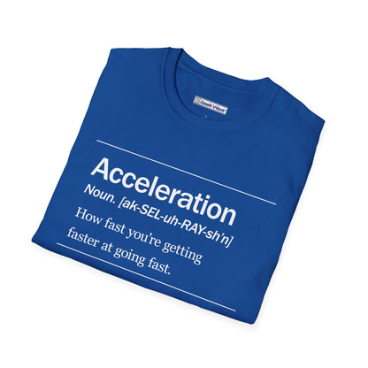 GeekWear Science Definitions Acceleration T-Shirt