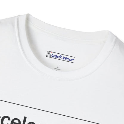 GeekWear Science Definitions Acceleration T-Shirt