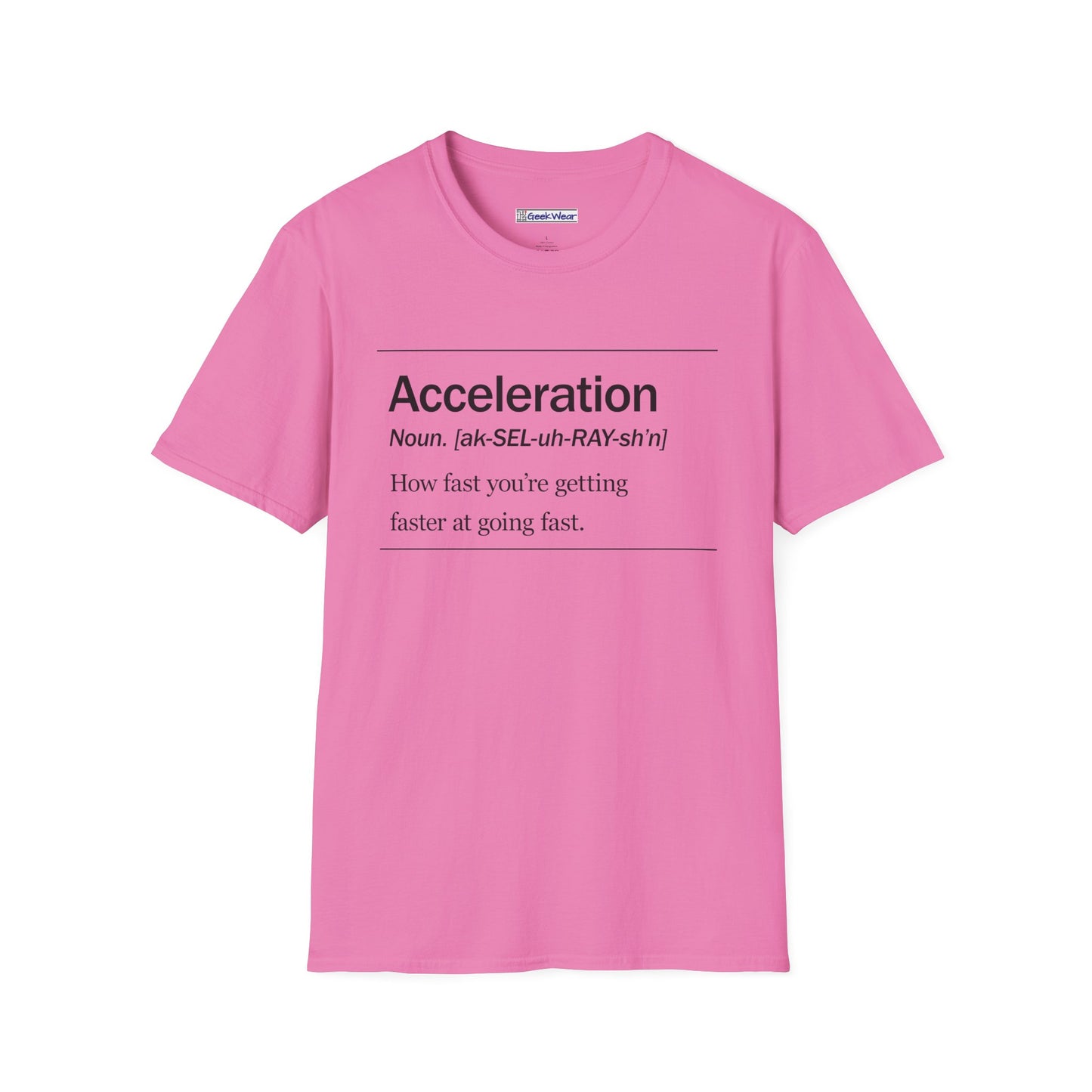 GeekWear Science Definitions Acceleration T-Shirt