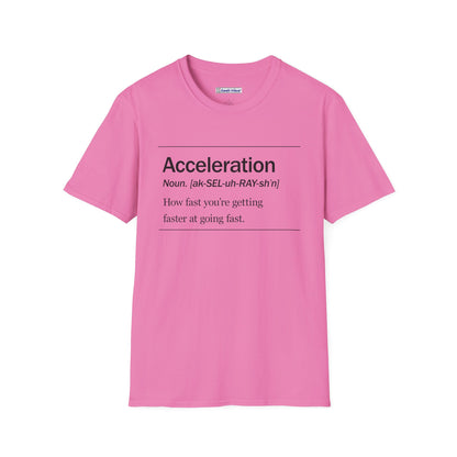 GeekWear Science Definitions Acceleration T-Shirt