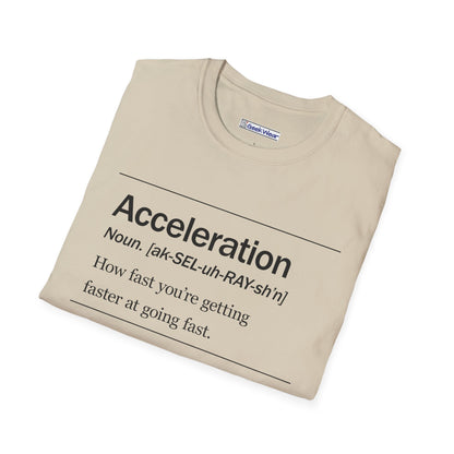 GeekWear Science Definitions Acceleration T-Shirt