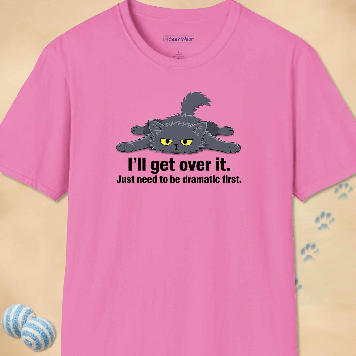 GeekWear Cats Get Over It T-Shirt