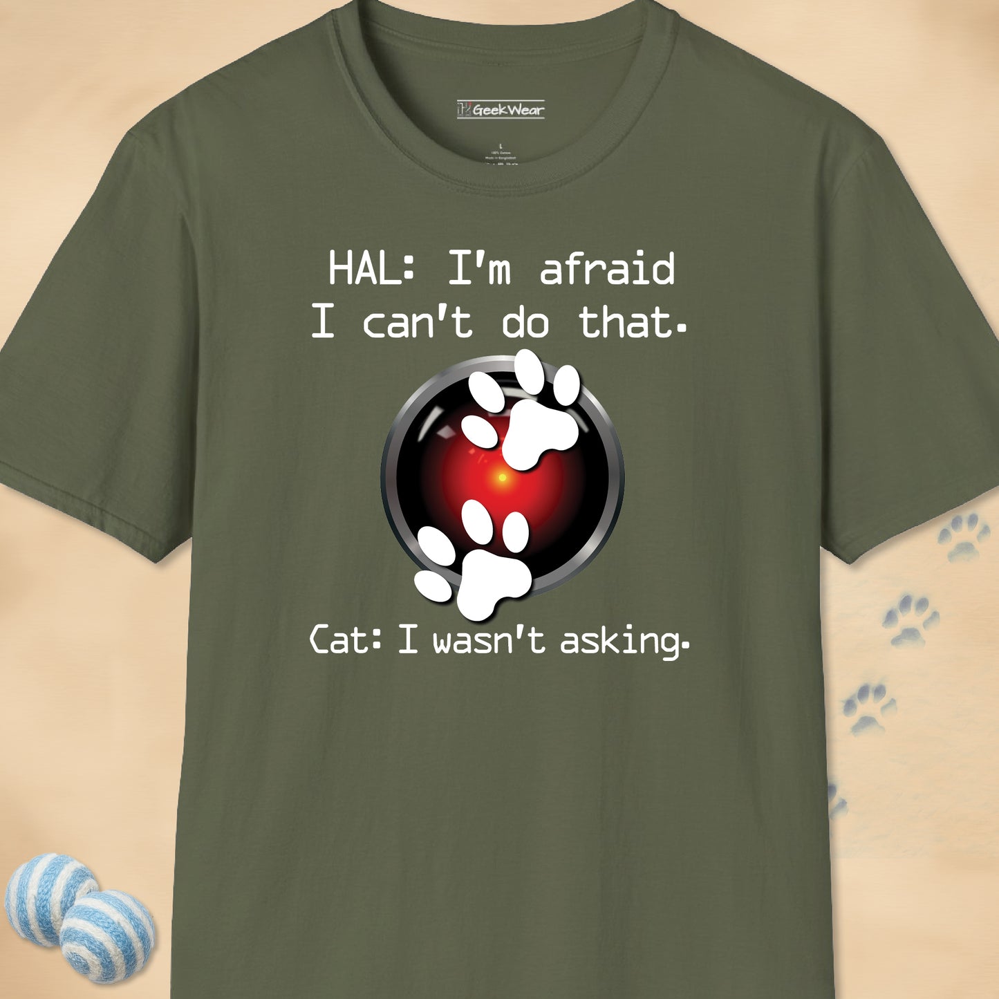 GeekWear Cat v HAL T-Shirt