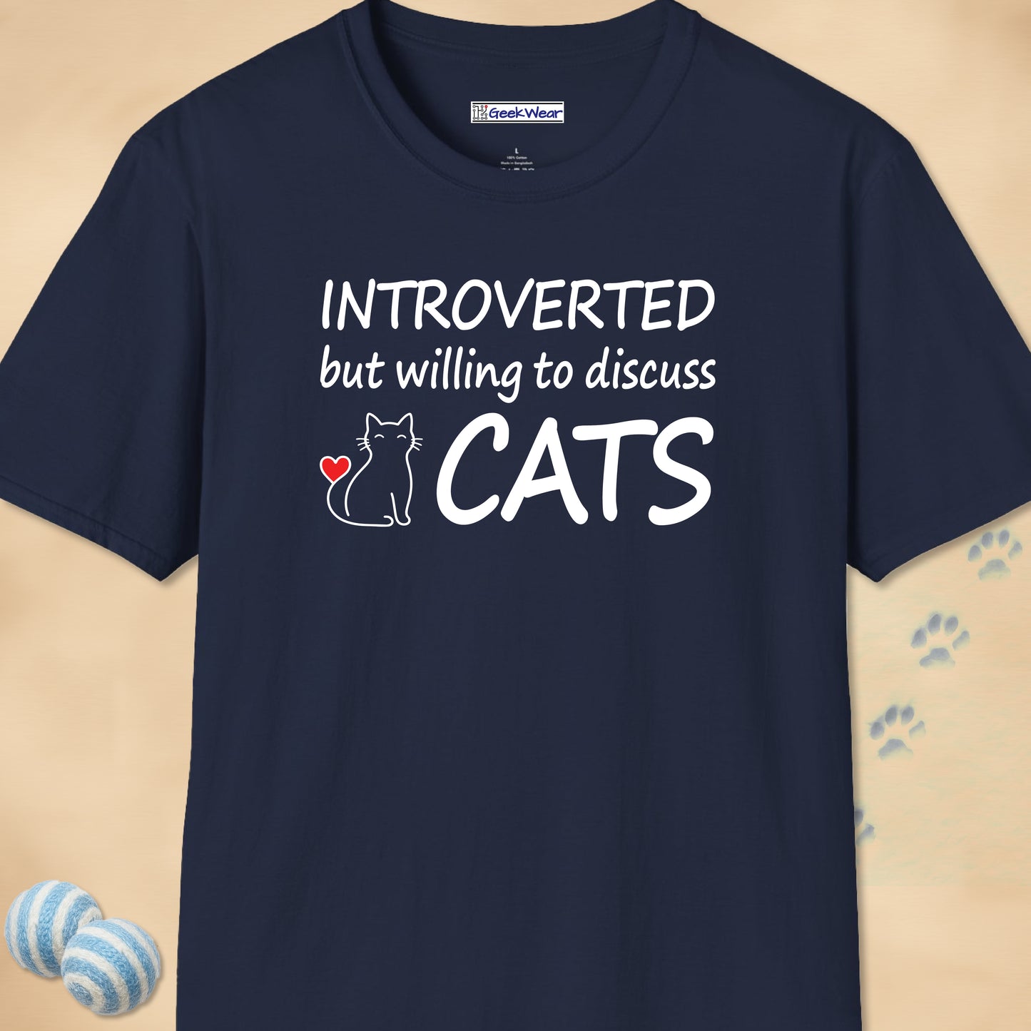 GeekWear Cats Introverted T-Shirt