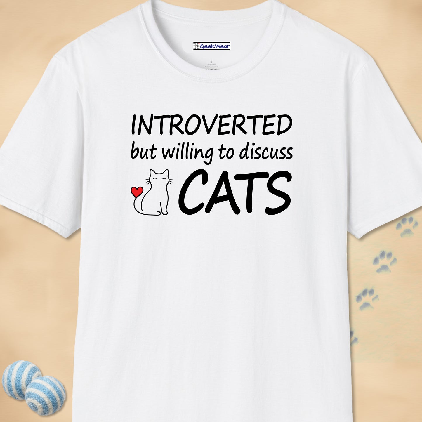 GeekWear Cats Introverted T-Shirt
