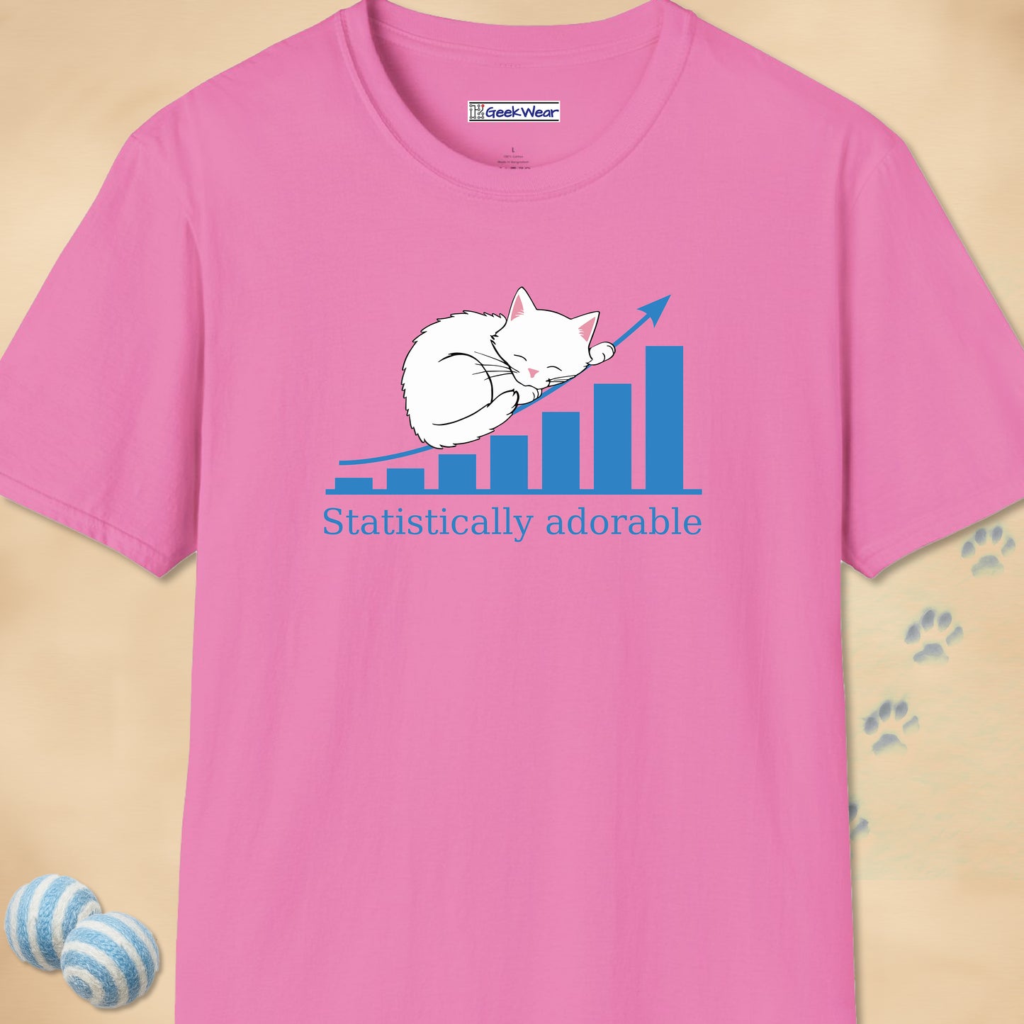 GeekWear Cats Statistically Adorable 2 T-Shirt