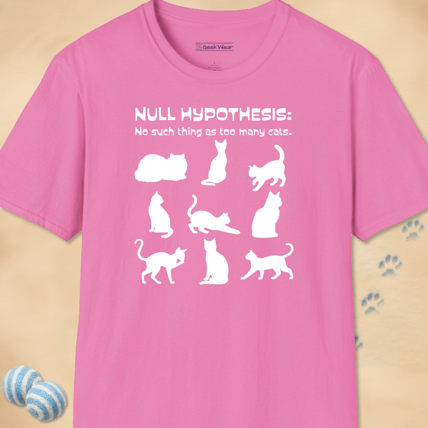 GeekWear Cat Null Hypothesis T-Shirt