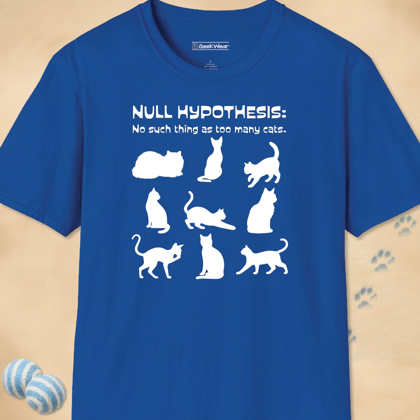 GeekWear Cat Null Hypothesis T-Shirt