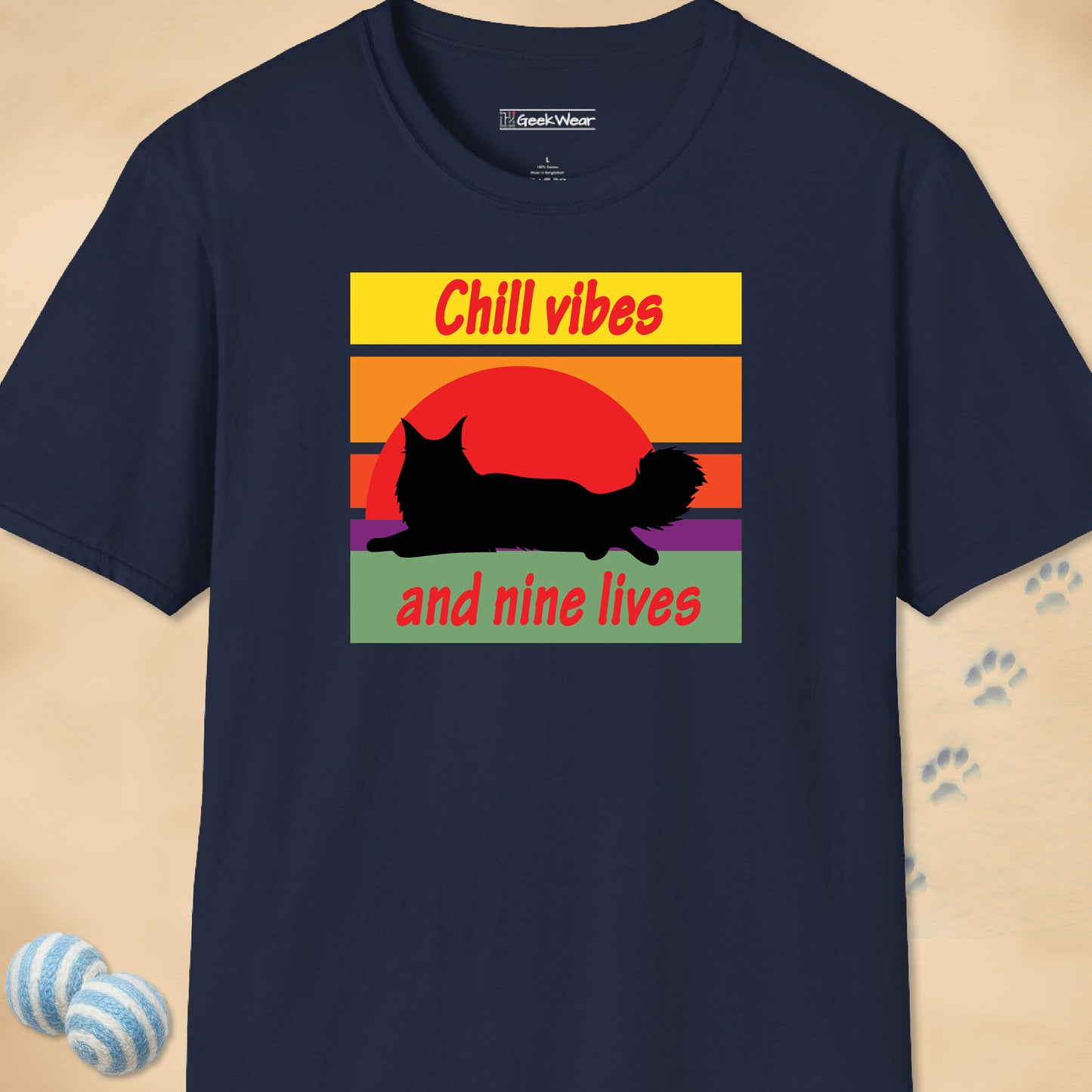 GeekWear Cat Chill T-Shirt