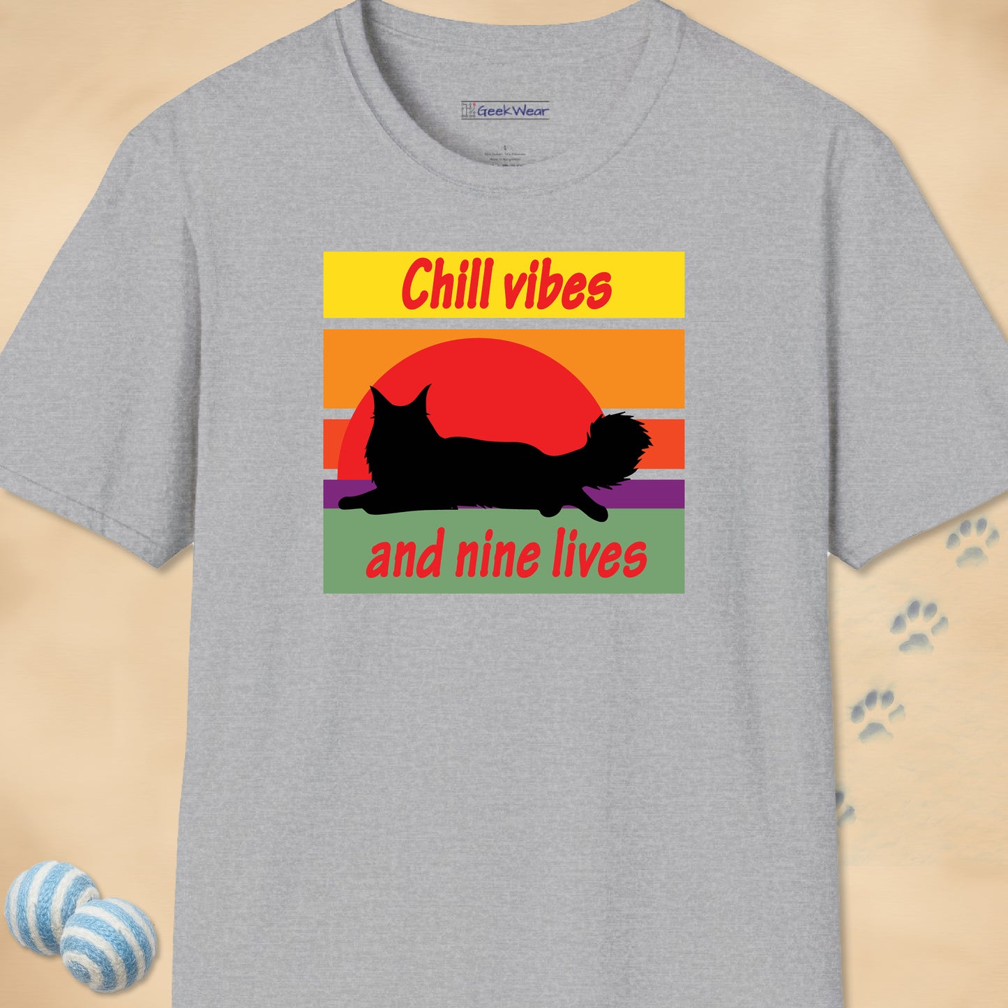 GeekWear Cat Chill T-Shirt