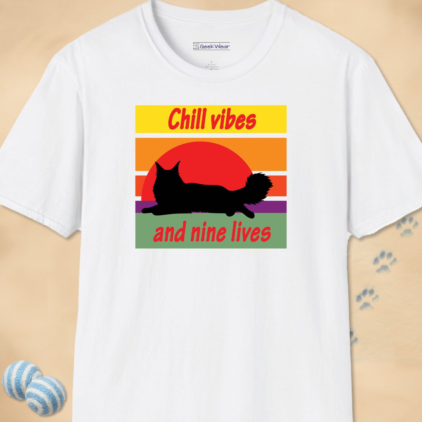 GeekWear Cat Chill T-Shirt