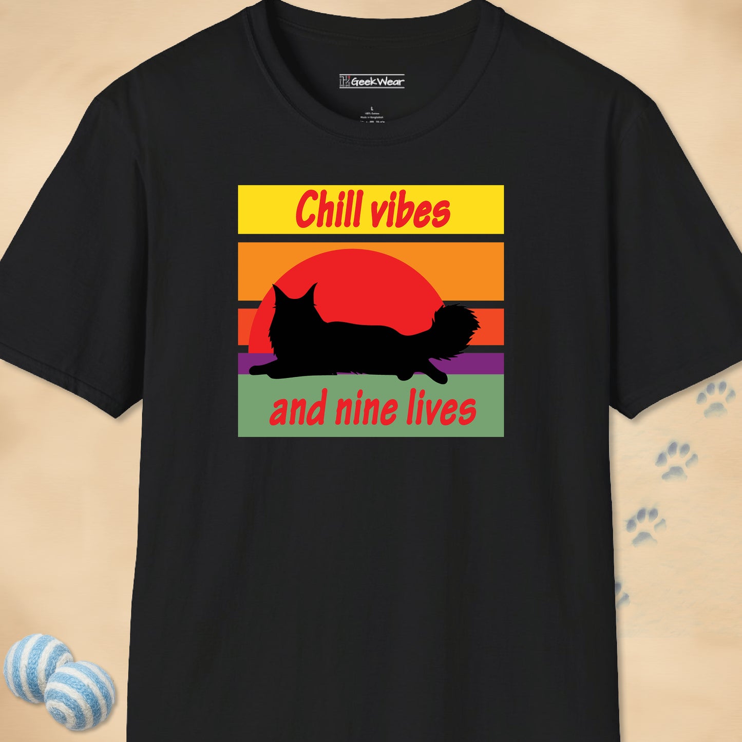 GeekWear Cat Chill T-Shirt
