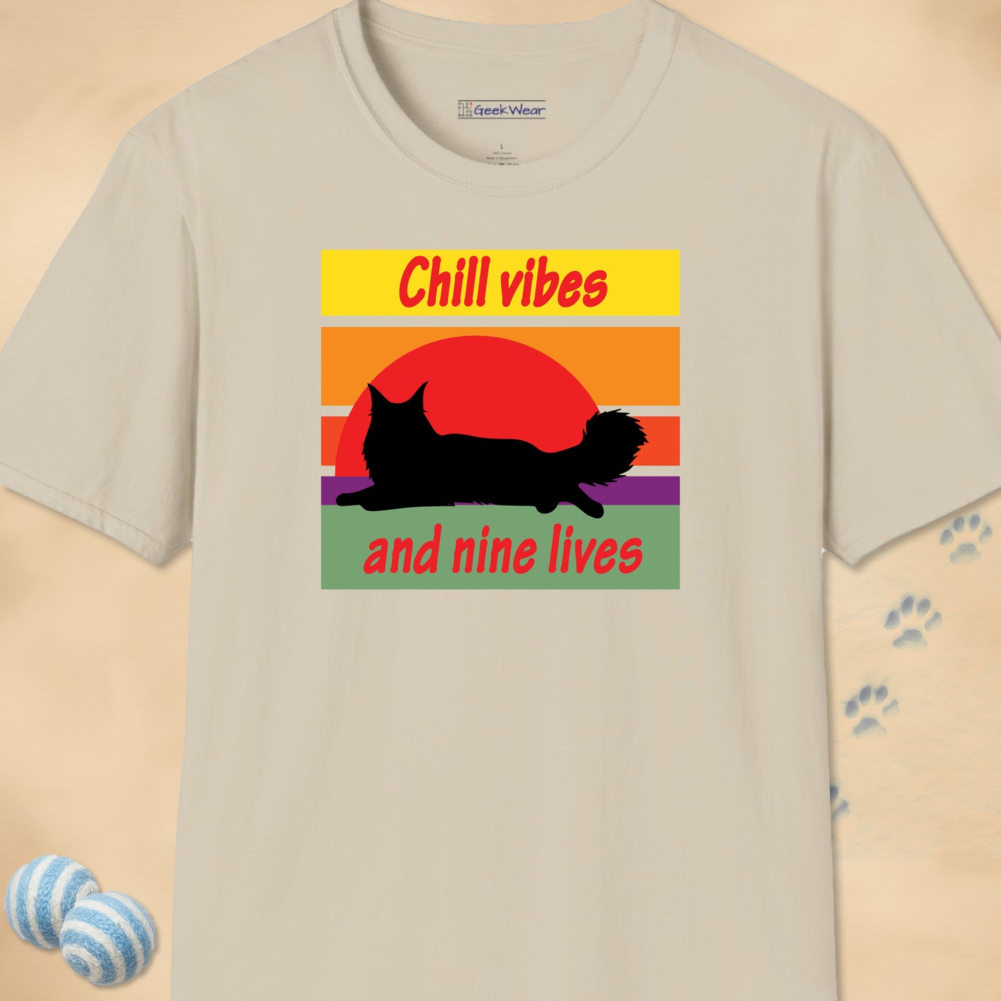 GeekWear Cat Chill T-Shirt