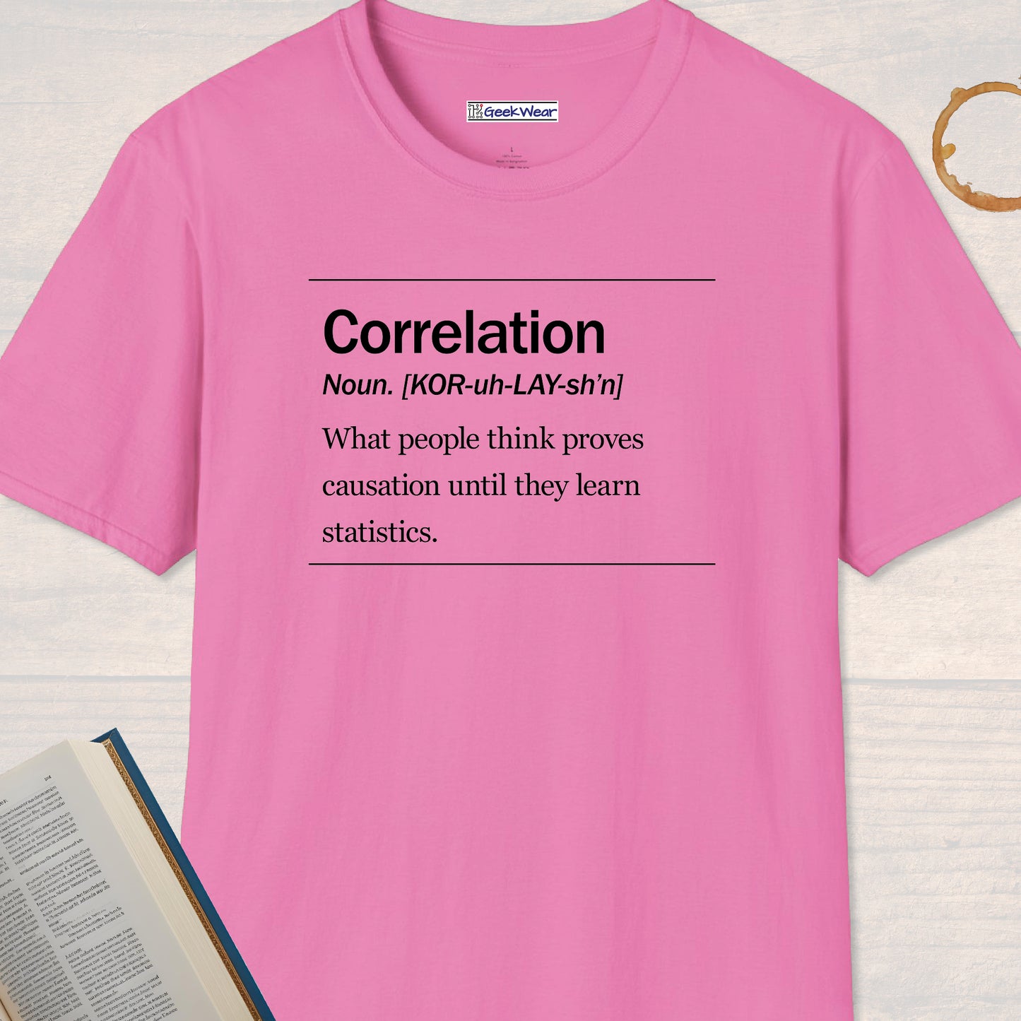GeekWear Science Definitions Correlation T-Shirt