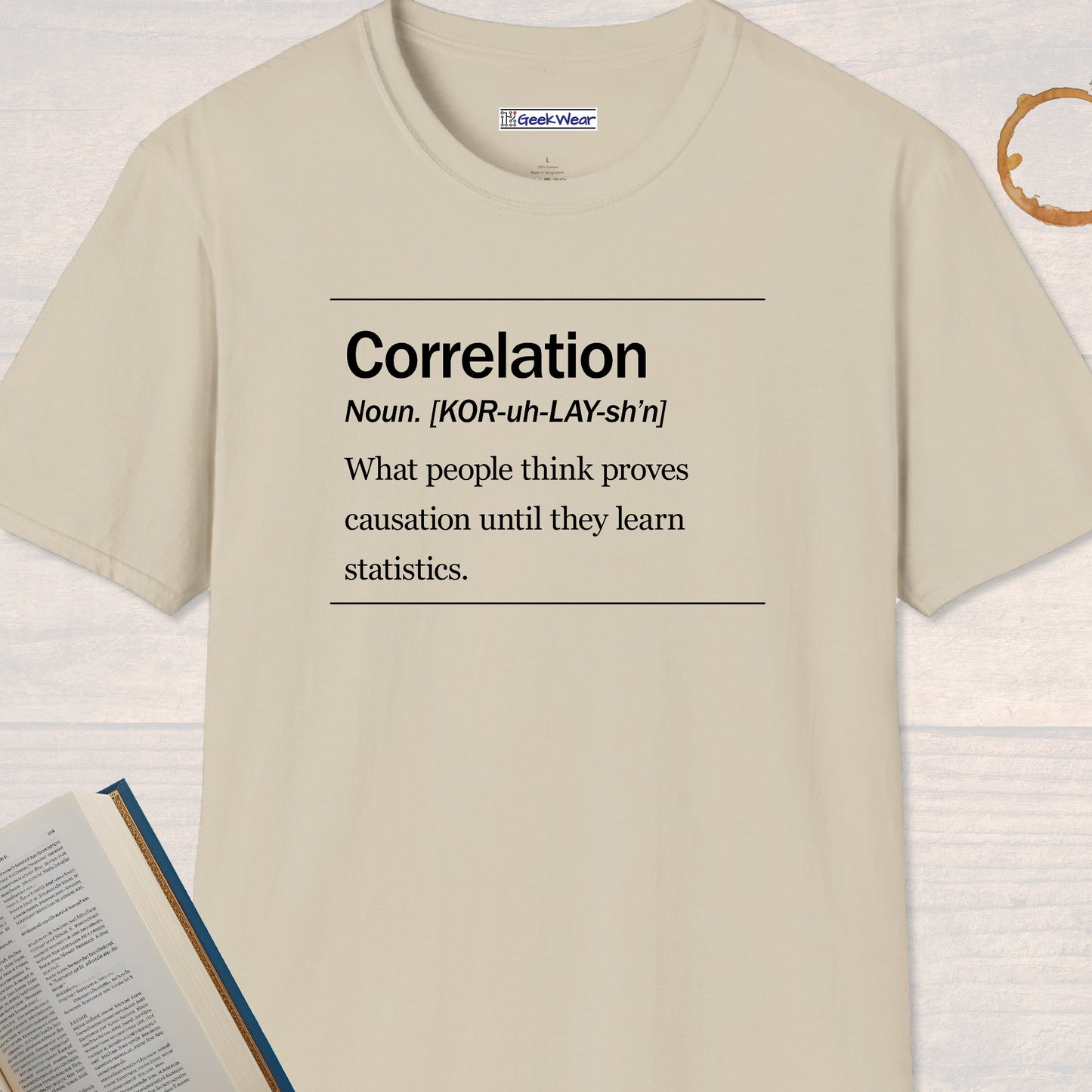 GeekWear Science Definitions Correlation T-Shirt
