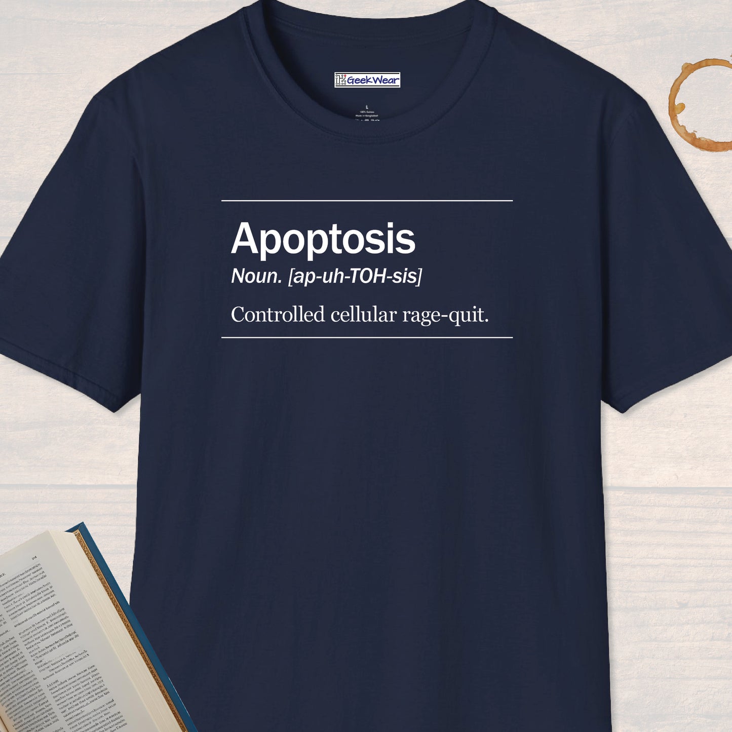 GeekWear Science Definitions Apoptosis T-Shirt