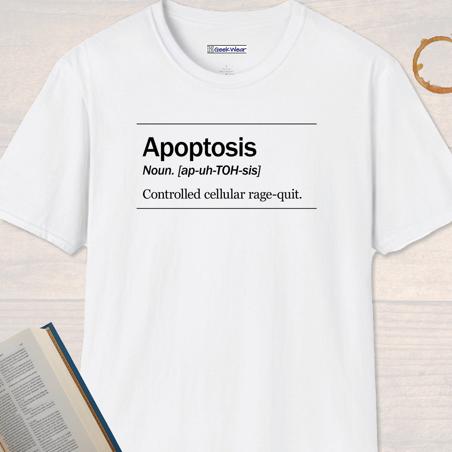 GeekWear Science Definitions Apoptosis T-Shirt