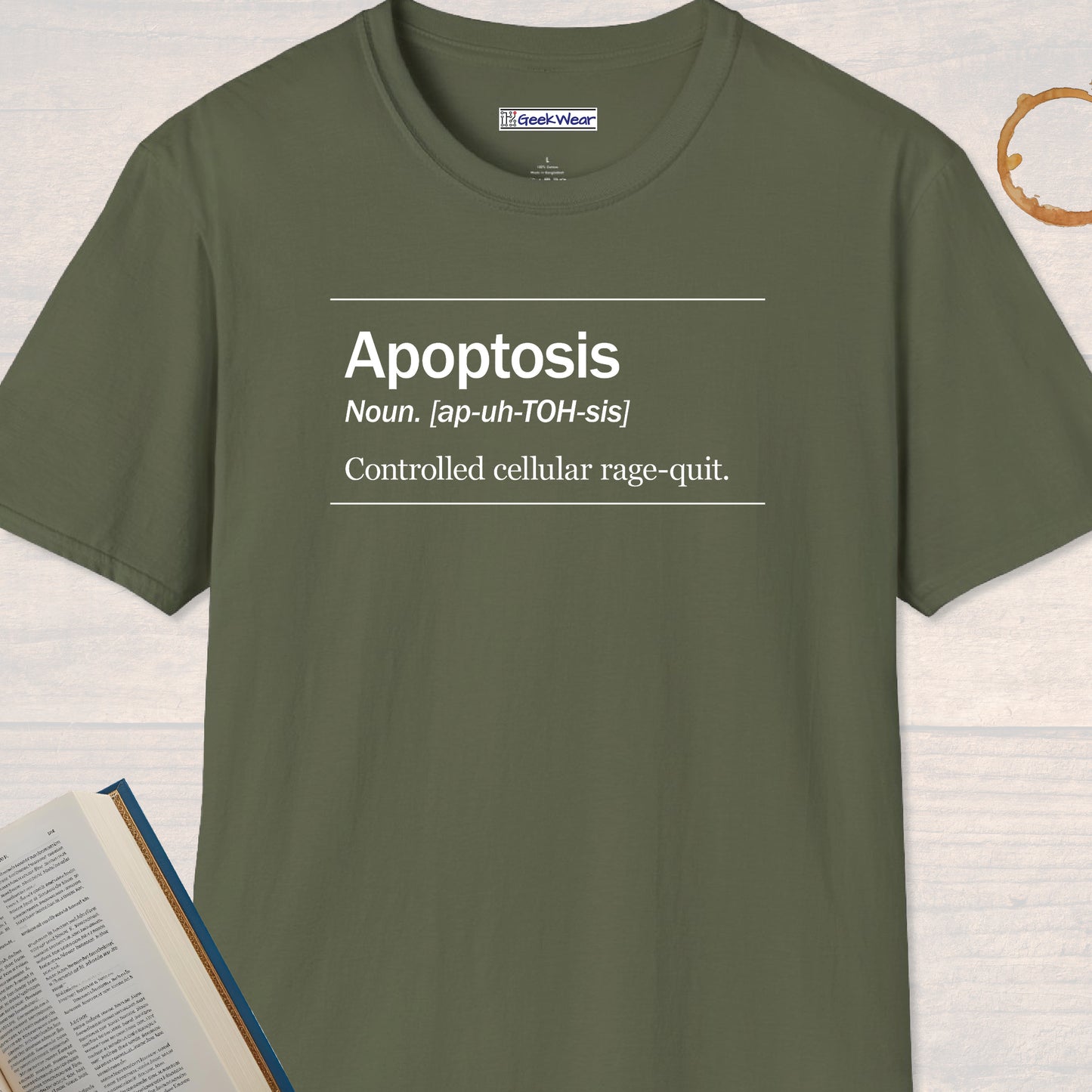 GeekWear Science Definitions Apoptosis T-Shirt