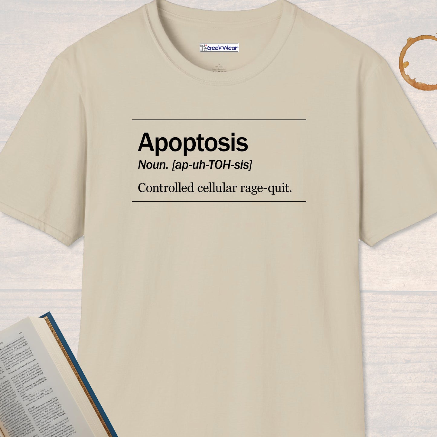 GeekWear Science Definitions Apoptosis T-Shirt