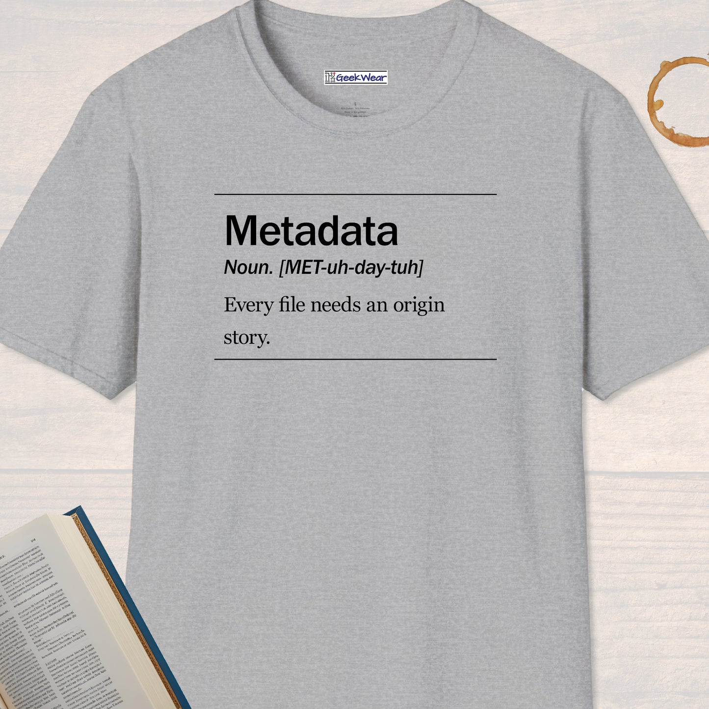 GeekWear Science Definitions Metadata T-Shirt