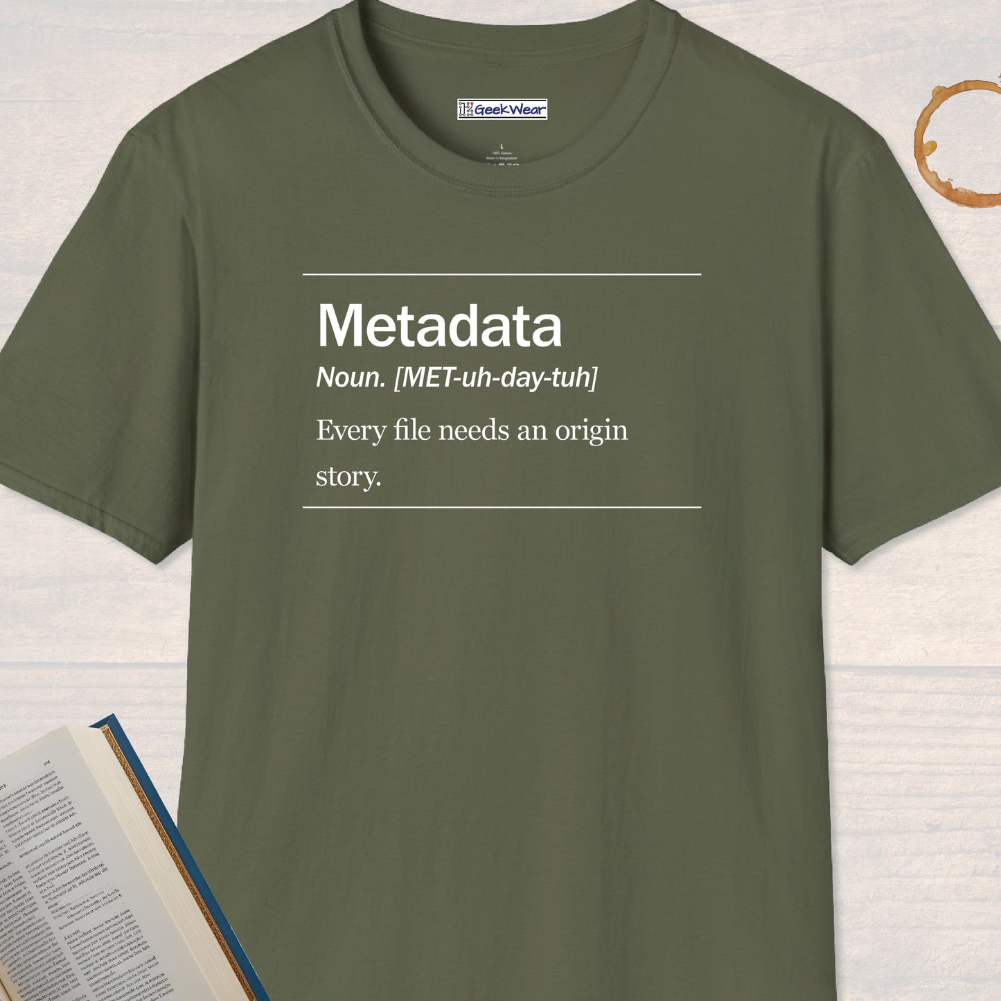 GeekWear Science Definitions Metadata T-Shirt
