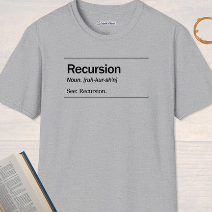 GeekWear Science Definitions Recursion T-Shirt