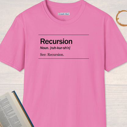 GeekWear Science Definitions Recursion T-Shirt