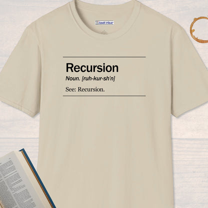 GeekWear Science Definitions Recursion T-Shirt