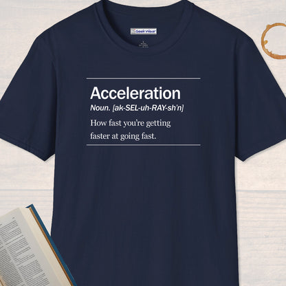 GeekWear Science Definitions Acceleration T-Shirt