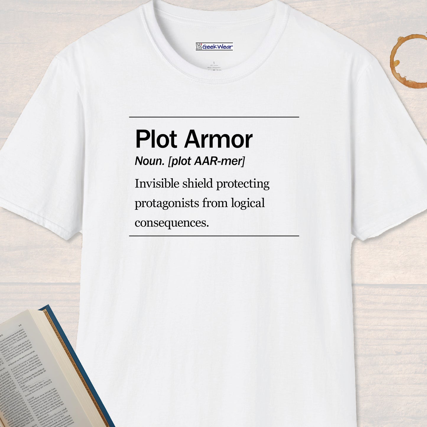 GeekWear Science Definitions Plot Armor T-Shirt