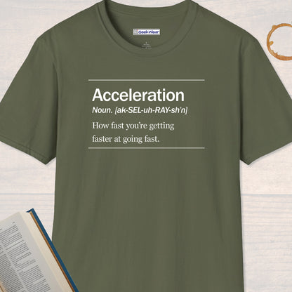 GeekWear Science Definitions Acceleration T-Shirt