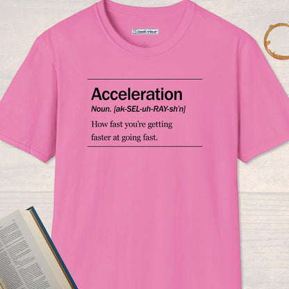 GeekWear Science Definitions Acceleration T-Shirt