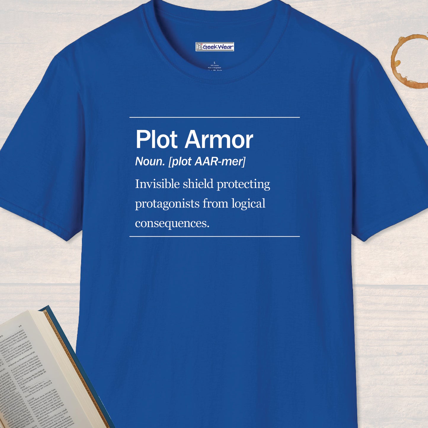 GeekWear Science Definitions Plot Armor T-Shirt