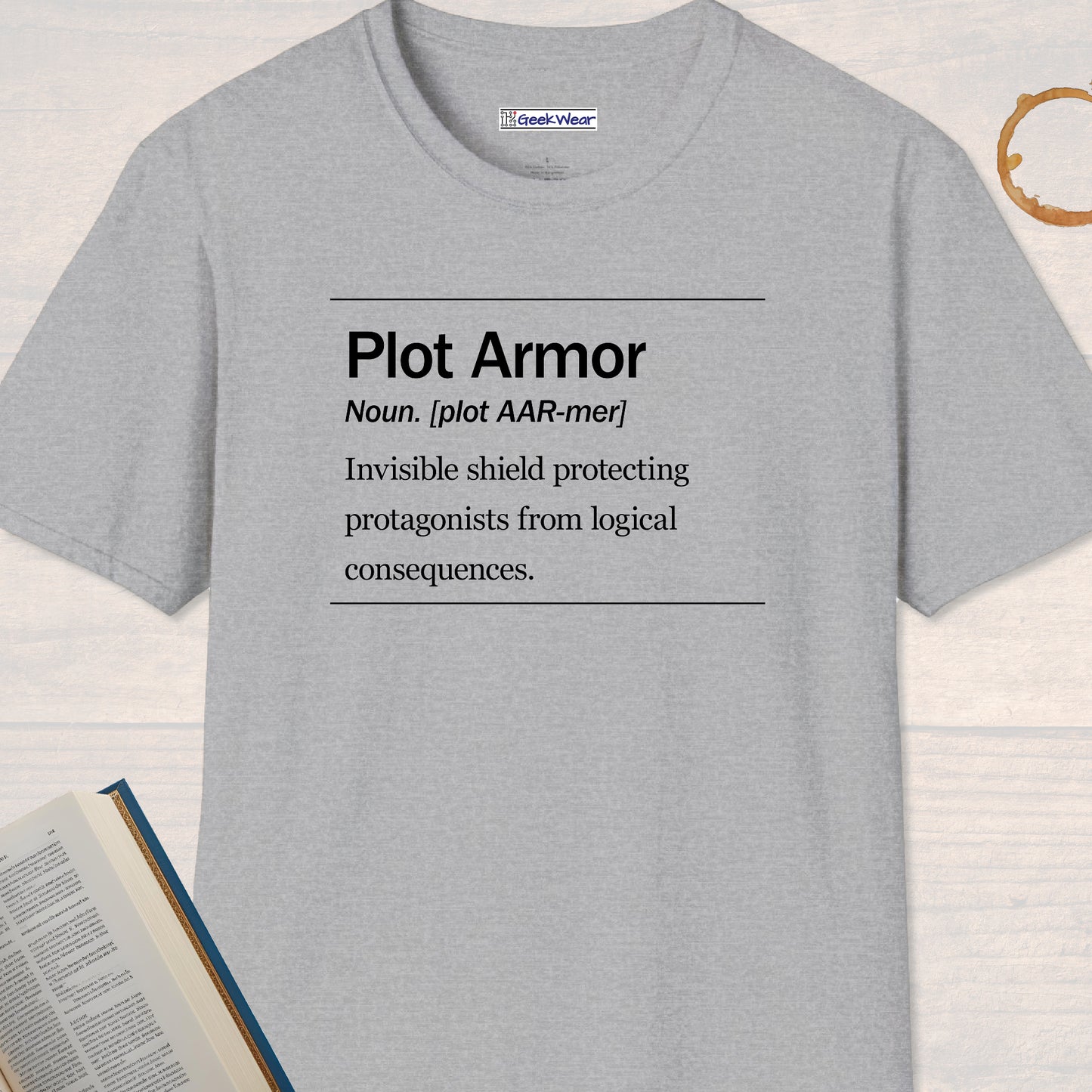 GeekWear Science Definitions Plot Armor T-Shirt