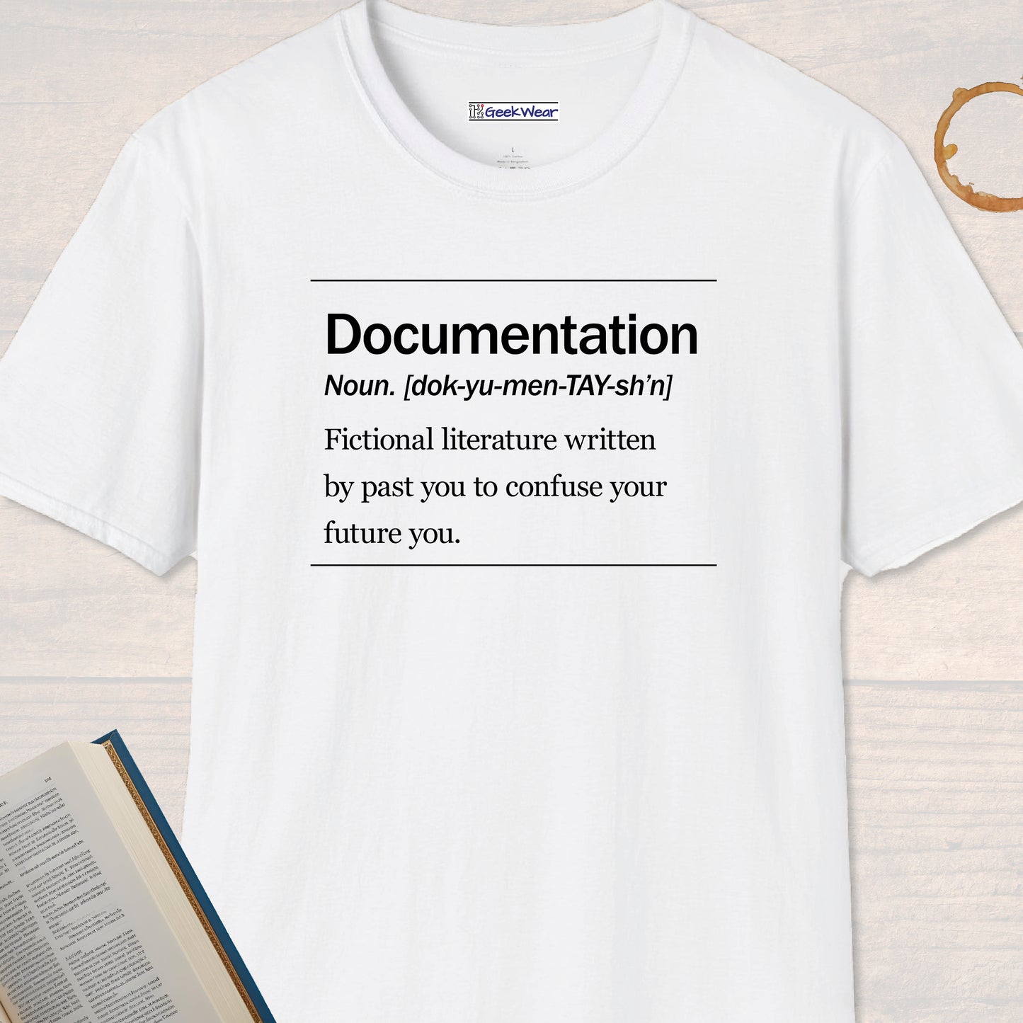GeekWear Science Definitions Documentation T-Shirt
