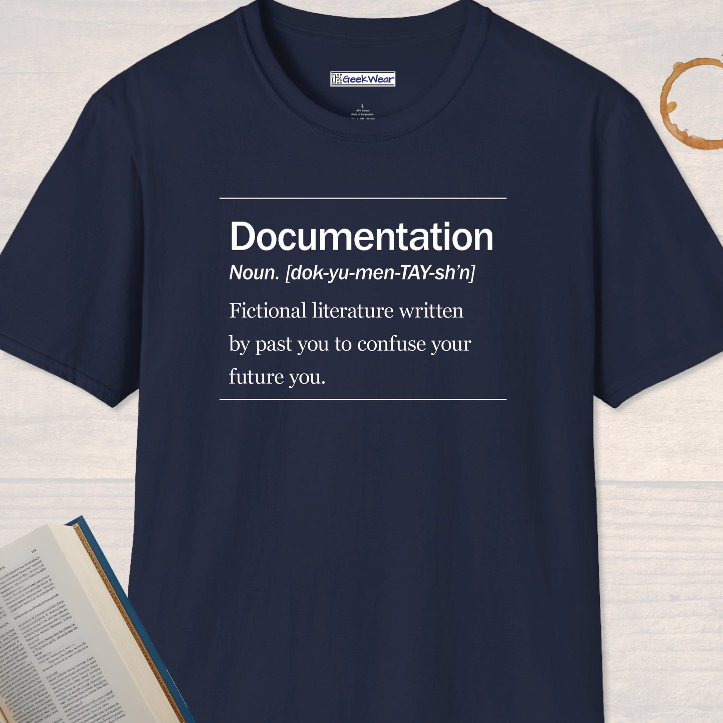 GeekWear Science Definitions Documentation T-Shirt